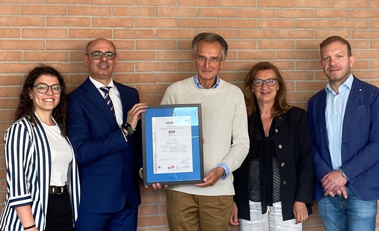 Consegna del certificato a CITTÀ STUDI SPA