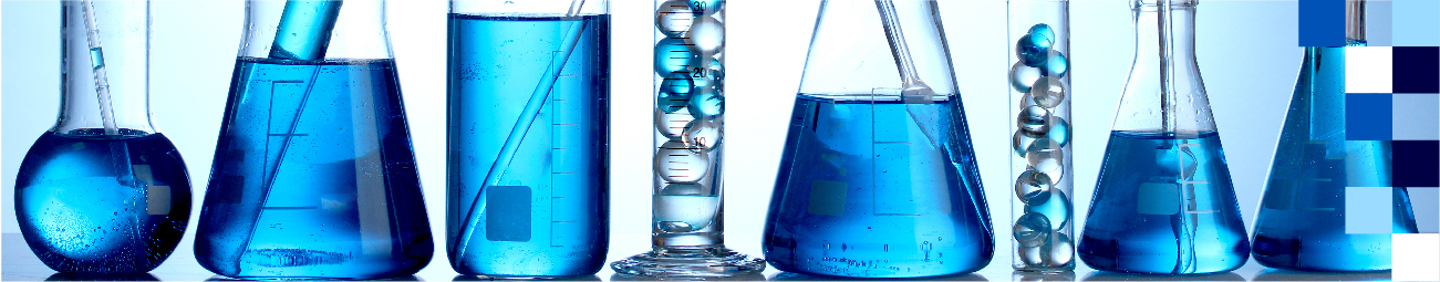 Varios tubos de laboratorio con sustancias